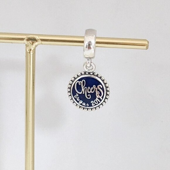 Pandora Jewelry - Pandora Las Vegas Cheers New Year 2017 Blue Enamel Bead Charm Sterling Silver